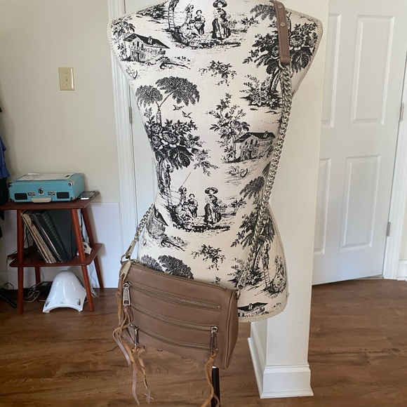 Handbags - Rebecca Minkoff taupe multizip crossbody bag